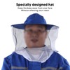 Bee Suit Rubber One Piece Designed Blue Unisex Beekeeping Clothing