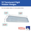 WOBBLE WEDGES Rigid Plastic Shims, 30 Pack - Made in