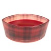 WoodWick Large Red Plaid Crimson Candle
