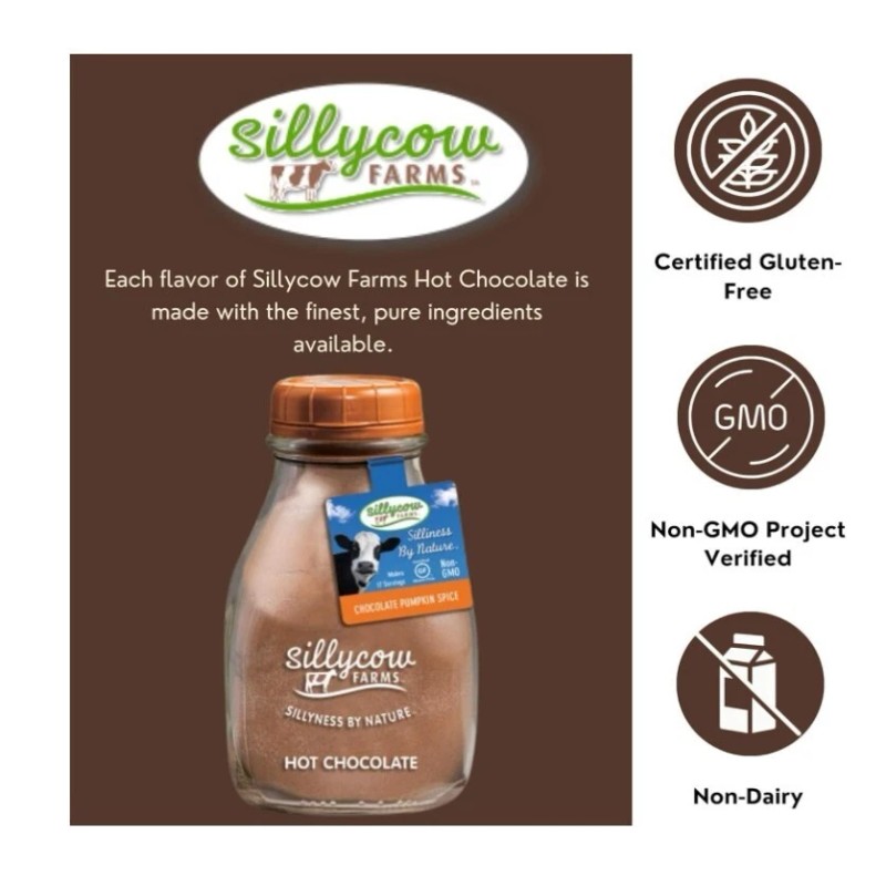 Sillycow Farms Chocolate Pumpkin Spice Hot Chocolate Mix , 16.9