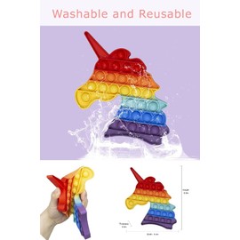 HILUDEER Pop Fidget Popping Toy , Anxiety and Stress Relief Pop Sensory Toys Silicone Logic Board Game It for Teens Kids and Adults (Green Dinosaur)