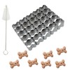 Zorfeter 25 Cavity Dog Bone Cracker Cutter, Non-stick Cookie Cutter