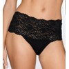 Hanky Panky Women's Silky Skin High Rise Panty, Black, Small