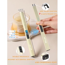 Gcldy Electric Candle Lighter, Gifts for Her/Him, USB Arc Rechargeable Windproof Long Lighter for Candle, Best Stocking Stuffers 2025, Birthday Gift for Women Men Mom Wife Sister,Gift for Sister