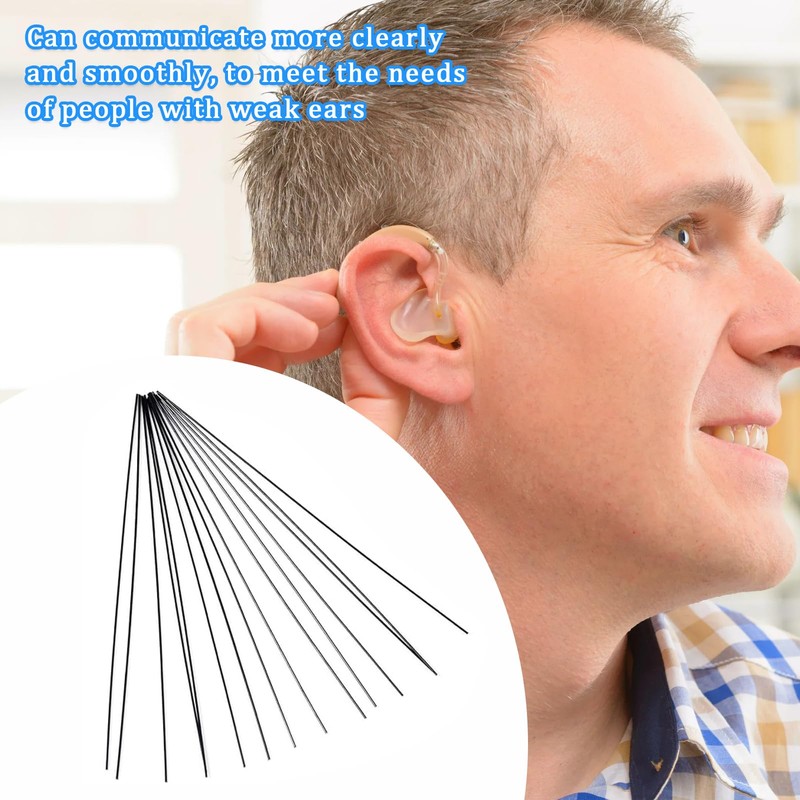 Daryunk 15pcs Deep Ear Canal Hearing Aid Cleaning Kit, Reusable