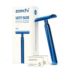 Safety Razor for Women, Safety Razor with 5 Blades, Lady Razor with a Delicate Box, Plastic Free (Rose Gold)