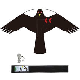 Flerigh Bird Hawk Flying Kite Without Pole for Crops Farm Protector Bird Scarer Flying Kites - Style C Kite Without Pole