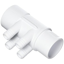 Waterway Plastics 806105121257 2" S X 2" Spg X (4) 3/4" Barbs Manifold