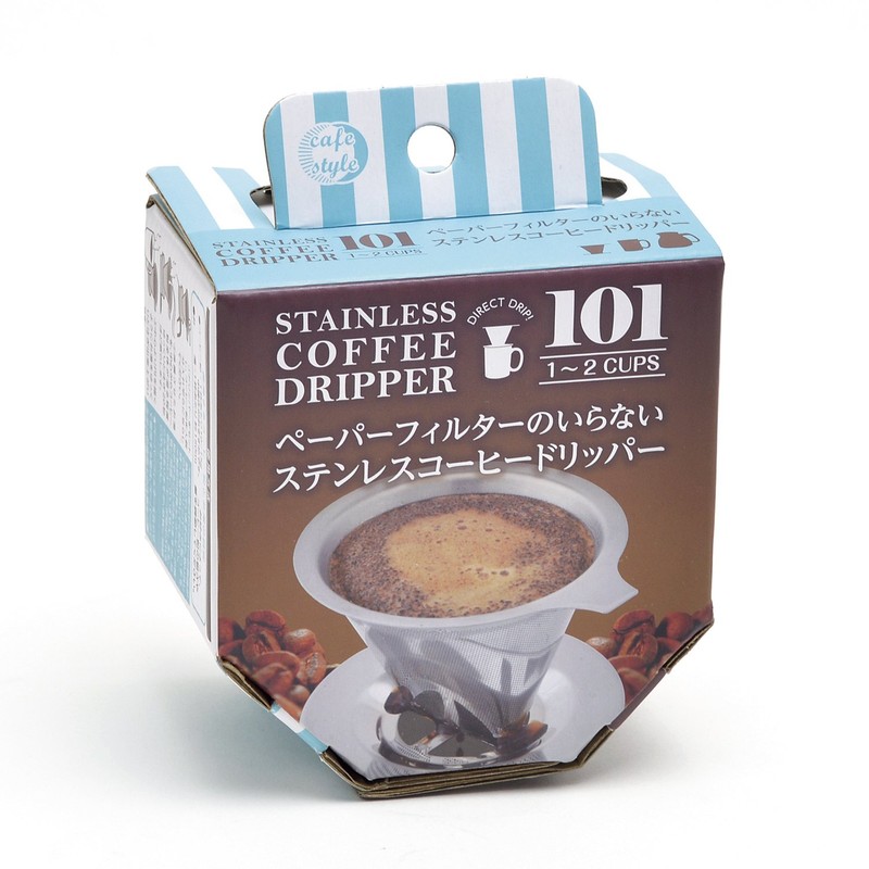 Strix Design Coffee Dripper, Stainless Steel 1-2 Cup Paper Filter,