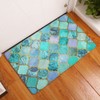 Geometry Printing Non slip Water Absorbent Mat Pad Bathroom Kitchen
