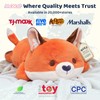 Cute Fox Plush Pillow, Kawaii Plushies Red Fox Stuffed Animals,