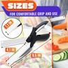 2 in 1 Kitchen Scissors for Food - Stainless Steel