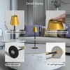 Timjorman Modern LED CordlessTable Lamp,4000mAh Rechargeable Battery Desk lamp,3 Level