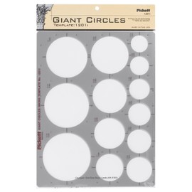Pickett Giant Circles Template, Circle Range 1-1/4 to 3-1/2 Inches in Diameter (1201I)