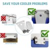 Cooler Hinge and Latch Replacement Kit for Igloo,Repair and Replace