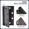 3 Pieces Self Closing Door Hinges 4-1/2 inch Oil Rubbed