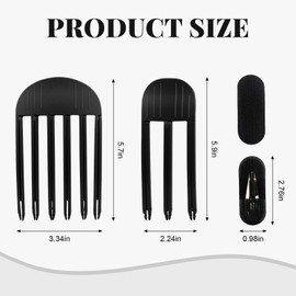 Volumen Clips Haare,4PCS Volumen Haarklammer,Volumen Haarspangen, Volumenclip Für Den Haaransatz,Spurlose Haarspange Haarstyling Rollenclips für Volumen,Ansatzlifting auf allen Haartypen (Schwarz)