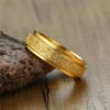 PAMTIER Women's Stainless Steel Spinner Ring Sandblasting Finished Wedding Band
