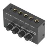 4 Channel Mixer Black Ultra Low Noise 4 Channel Compact