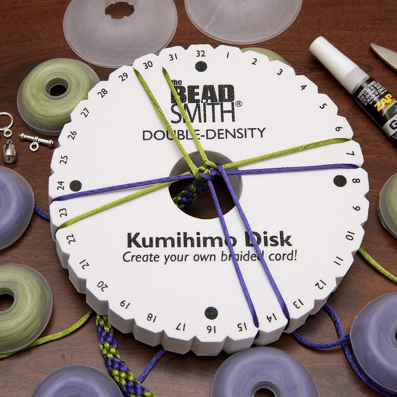 The Beadsmith Round Kumihimo Disk, 6 inch Diameter, 0.75” (20mm)