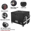 ENGPOW File Box with Wheels, Fireproof Document Box with Lock,Collapsible