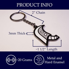 4th Wall Design GuildMark Great Sword Keychain - Monster Hunter Keychain(Includes one 1.5 inch Metal Weapon Icon Keychain)