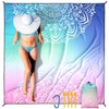 HIHOHO Beach Blanket Waterproof Sandproof Extra Large Beach Mat 79"
