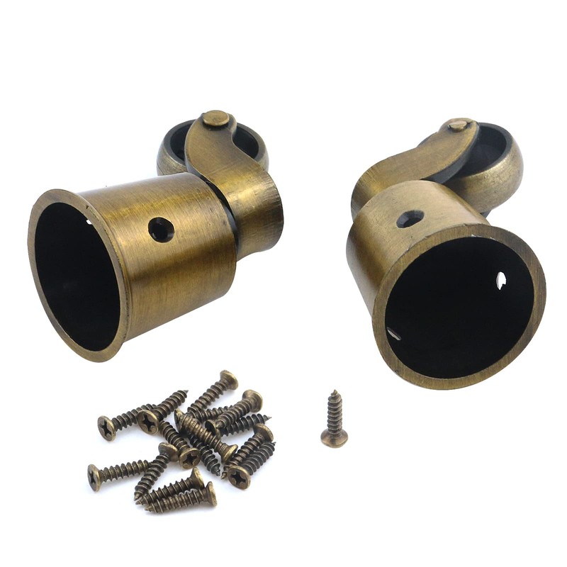 Semetall 4pcs Metal Swivel Round Cup Caster 2.52-Inch Height Swivel