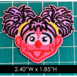 Unbranded Sesame Street: Abby Cadabby Face  Embroidered Iron On Patch