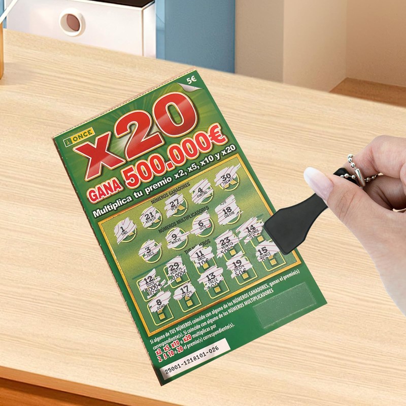 30 Pcs Black Lotto Scratcher Tool Plastic Scratch Ticket Scratcher