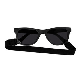 Bojueshaw Polarized Baby Sunglasses with Adjustable Strap,Flexible Frame Shatterproof Glasses for 0-24 Months Infants & Toddlers(Black)