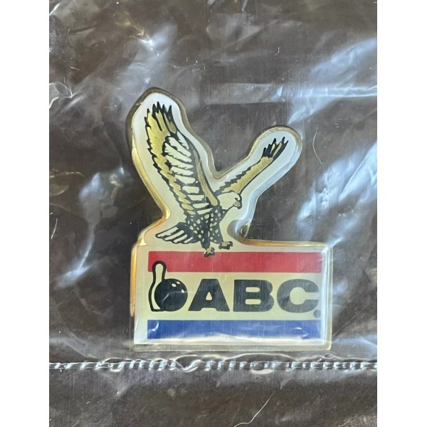 NOS Vintage AMERICAN BOWLING CONGRESS ABC Pinback Pin Eagle Logo