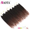 BAOTA Senegalese Twist Crochet Hair for Kids Ombre Brown 12