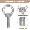 sourcing map Lifting Shoulder Eye Bolt M6 x 25 mm,