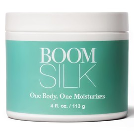 BOOM! by Cindy Joseph Boomsilk - Hidratante rejuvenecedor para rostro y cuerpo para pieles envejecidas - Loción corporal orgánica para mujeres que suaviza y protege la piel - 4 oz