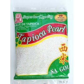 Tapioca Pearls, Tapioca Balls, Tapioca Pearls Small 14 Oz. Bags, Made From Cassava (3 Pack) (White)