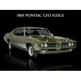1969 Pontiac GTO Judge NEW METAL SIGN: Free Shipping - 9 x 12"