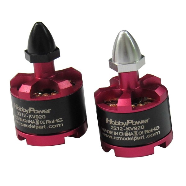 Hobbypower 2212 920KV Brushless Motor for F450 S500 Quadcopter F550 S550 Multicopter (1 CW + 1 CCW)