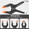 EMART 6 Pack Heavy Duty Muslin Spring Clamps, Professional 6