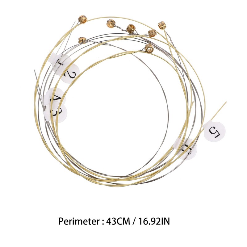 7pcs Lyre Harp String Replacement Metal String Musical Instrument Accessories