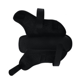 Adjustable Post-op Shoe Fracture Cast Walking Boot Breathable Toe Open Plaster Recovery Shoe Fracture Cast Protective Shoe Support for Foot Injuries, Left Right Foot, Black, Extra Large