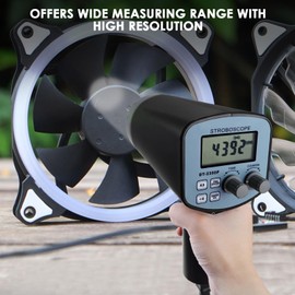 Accurate Digital Handheld Stroboscope with Wide Measurement Range, 50~12,000 FPM, for Equipment Fault Detection and Maintenance
