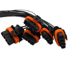 ALLMOST - Juego de 5 piezas compatible con conector eléctrico Volvo de 5 ciclos de bobina de encendido UF341 30713416