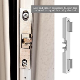 The Lord of the Tools Sliding Door Patio and Balcony Door Lock, 90 x 17mm Zinc Alloy Universal Door Lock with Patio Socket Retro Claw Lock, Positioning of Casement Doors and Windows