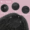 Janyuwool 24 inch Drawstring Ponytail for Black Women Afro Kinky