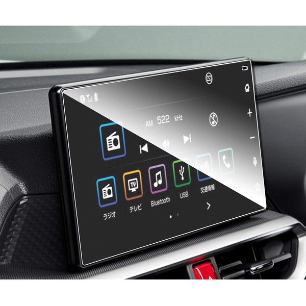 ruiya Tempered Glass Protective Film for 9-inch Car Navigation Screen,