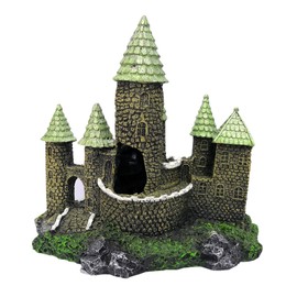 M2cbridge Aquarium Decor Castle Fish Tank Decoration Stands Egyptian Pyramid Rockery Hiding Cave Tree House Hideout