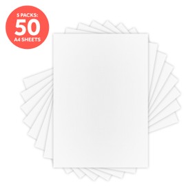 Craft Perfect Classic Card - Bright White - Weave Textured - A4-216gsm - Pack of 50 Sheets