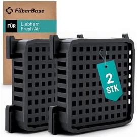 FilterBase® Fresh Air Filter for Liebherr Refrigerator, Pack of 2, Activated Carbon Filter Compatible with 9096989 9882460 988246000 and 7440021-00
