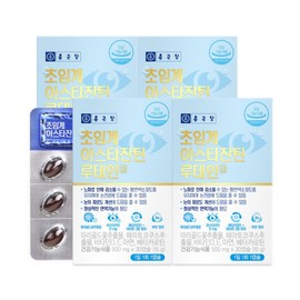 Chong Kun Dang Supercritical Astaxanthin Lutein for Eye Health 30 Capsules, 4 Boxes (4-Month Supply) / Improves Eye Fatigue / 종근당 눈건강엔 초임계 아스타잔틴 루테인 30캡슐 4박스 4개월분  눈피로개선